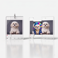 Personalized Puzzle Keychain, Sliding Acrylic Photo Keychain, Funny Pull-Out Fidget Keychain