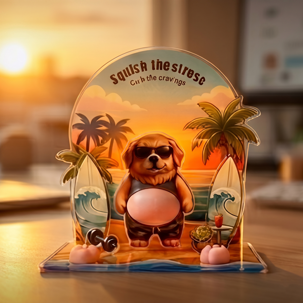 Acrylic Desk Decor, Funny Office Decoration Gift