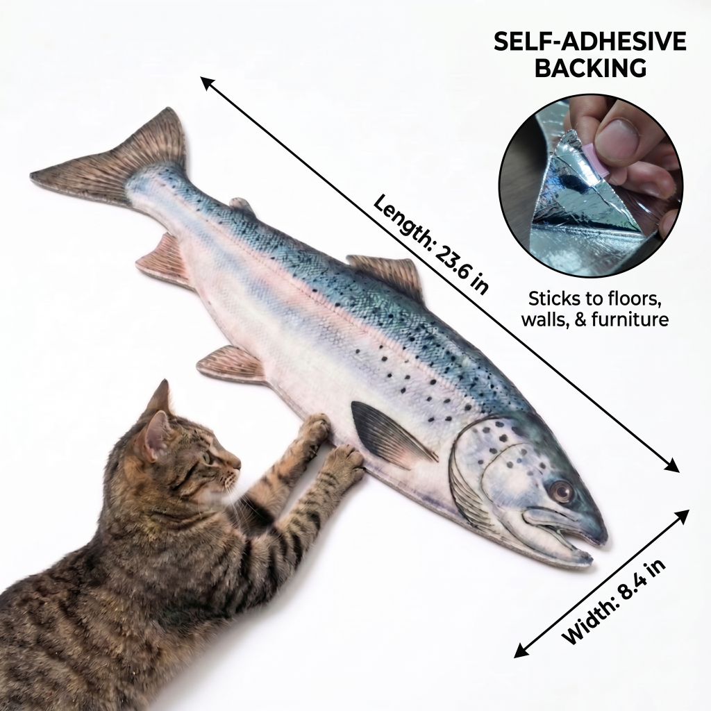 Wall Mounted Cat Scratcher with Adhesive Backing, Self-Adhesive Cat Scratch Pad for Wall, Door & Sofa, Decorative Cat Scratching Mat, Multiple Shapes