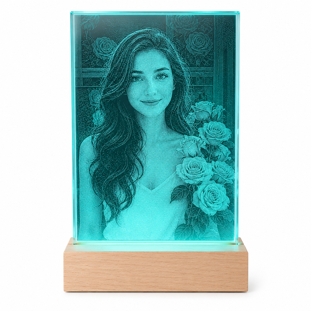 Custom Glass Hammer Art – Personalized Portrait Gift Made from Your Photo