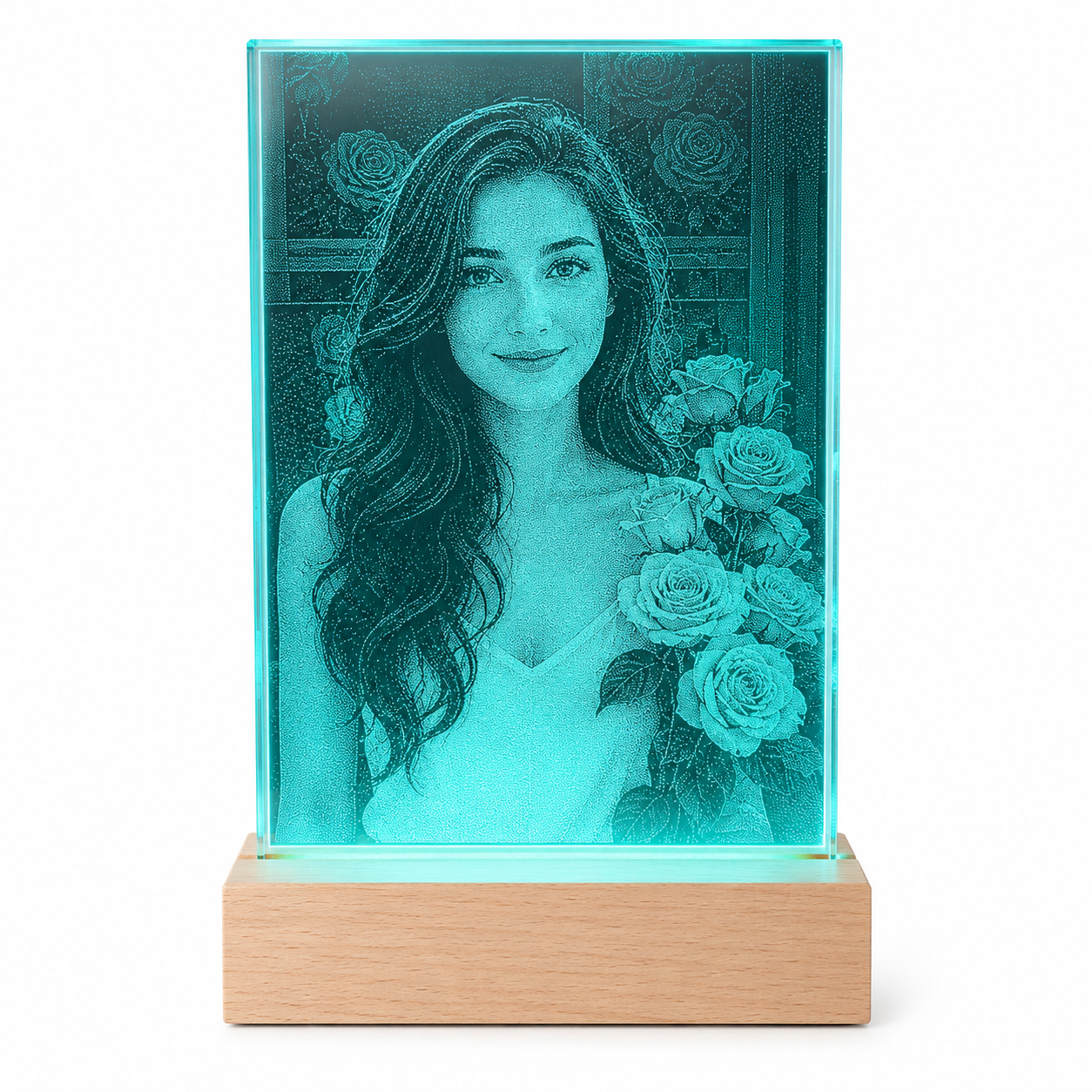 Custom Glass Hammer Art – Personalized Portrait Gift Made from Your Photo