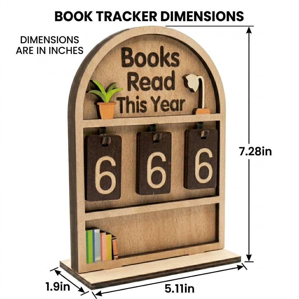 Books Read This Year Counter – Personalized Book Tracker Wall Art