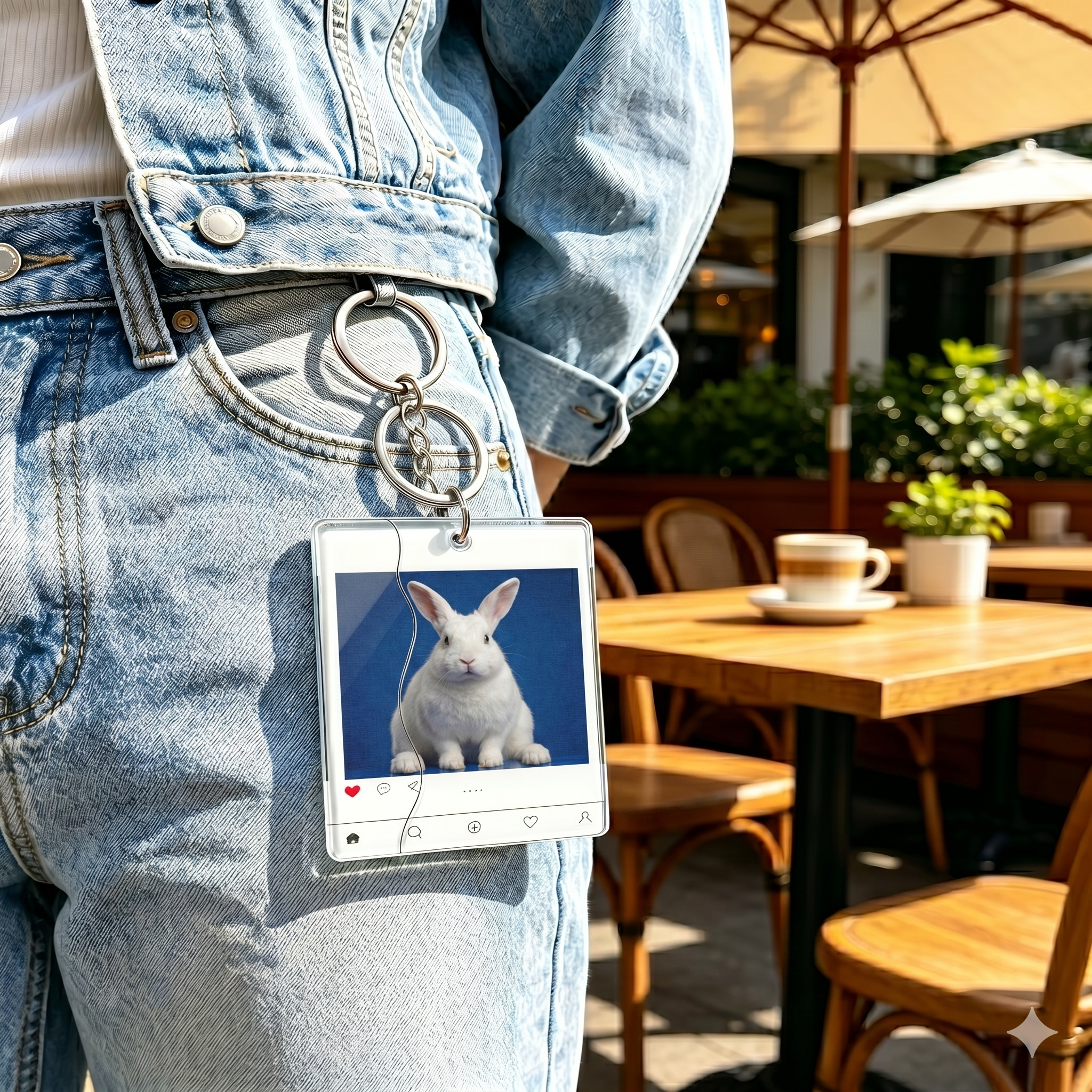 Personalized Puzzle Keychain, Sliding Acrylic Photo Keychain, Funny Pull-Out Fidget Keychain